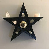 MaxCo Gothic Decor, Pentagram Shelf, Goth Decor - Wiccan Decor, Witch Decor, Pagan Room Decor. This Goth Decor Star Shelf is a Great Horror or Halloween Room Decor. 14 in x 3 in deep