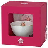 Royal Albert 8701026135 Polka Rose Formal Vintage Teacup and Saucer Boxed Set, 2 Piece