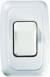 RV Designer S631, Contoured Wall Switch, Includes Base and Bezel, Single, On / Off, SPST, Brown, DC Electrical