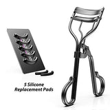 Eyelash Curler Curling Eyelashes Naturally in Few Seconds, keep for 24 Hours, Total of 6 Silicone Pads, Not Pinch Eyelids and Face, Fit All People.