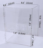 TECHTONGDA 9 Holes Ice Cream Cone Holder Clear Acrylic Display Cabinet