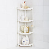 Tenby Living Corner Shower Caddy - 3 Shelf Shower Organizer Caddie with Movab.