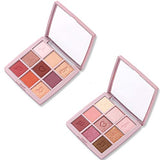 EyeShadow 4 Colors Eyelid Color Waterproof Eye shadow Makeup Metallic Luminous Perfect Shades Eyeshadow Palettes (Warm Tone 04#)