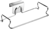 iDesign Classico Metal Over the Cabinet Plastic Bag Holder for Kitchen, Pantry, Bathroom, Dorm Room, Office, 5.5" x 6.5" x 2", Chrome