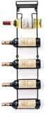 SODUKU Wall Mount Metal Wine/Towel Rack with Top Shelf