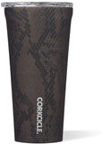 Corkcicle 16oz Tumbler - VIP Collection - Triple Insulated Stainless Steel Travel Mug, Luxe Leopard