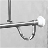 iDesign 73410 York Metal Over the Shower Door Towel Rack, Hooks for Master, Guest, Kids' Bathroom, 4.75" x 17.75" x 22.5", Chrome