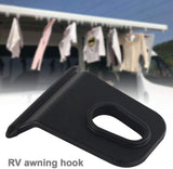 5 Pcs RV Awning Hooks Clothes Hanger Replacement, Awning Accessory Hanger, Easily Slides Into Awning Roller Bar Channel, Easy to Install