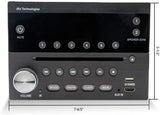 iRV Technology IRV31 Am/FM/CD/DVD Rv Radio Stereo 2 Zones Wallmount Receiver 2.1 Channels Surround, 5"