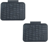 FH Group F11311GRAYBLACK Gray/Black Heavy Duty Tall Channel Rubber Floor Mats