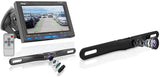 Rear View Backup Car Camera - Screen Monitor System w/ Parking and Reverse Assist Safety Distance Scale Lines, Waterproof & Night Vision, 7" LCD video Color Display for Vehicles - Pyle PLCM7500