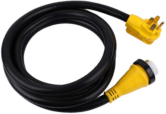 LSAILON 15 FOOT 50 AMP RV Extension Cord Power Supply Cable for Trailer Motorhome Camper 125/250 Volt