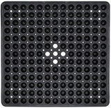 ENKOSI Square Shower Mat 21 x 21 inch for Shower Stall Floors Bathtub Mat Non Slip Firm Grip Bathroom Mat with Over 160 Strong Suction Cups (Clear)