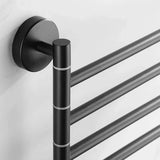 YaGao - Bathroom Swing Arm Towel Bars Wall Mount Bath Towel Rack with Arms Hanger Towel Holder Organizer - SUS 304 Stainless Steel Matte Black (3 Arms(Black))