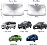 N/P Car Windshield Sun Shade UV Rays and Heat Sun Visor Protector Foldable Reflector Umbrella