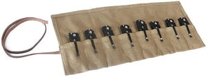 Knife Roll Bag,Waxed Canvas Small Knife Roll Up Pouch,Folding Knife Storage Case,Pocket Knife Cover,Tactical Knife Protectors Sheath, Multi-Purpose Knife Roll With 8 Slots For Display, Camping,Hiking