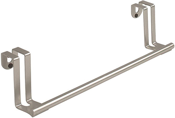 Spectrum Diversified Door Bar No-Installation Kitchen, Cabinet Rack With Padded Brackets, Bathroom Towel Stand, Brushed Nickel