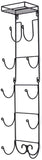 SODUKU Wall Mount Metal Wine/Towel Rack with Top Shelf