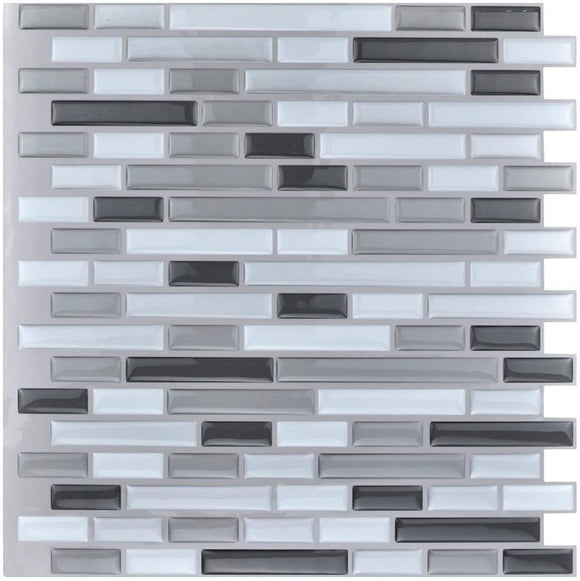 Art3d 10-Piece Stick on Backsplash Tile for Kitchen/Bathroom, 12