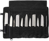 Chefs Knife Bag(11 Slots), Knife Roll for Kitchen Knife Tools Up To 18.8”, Heavy Duty Waxed Canvas Japanese Knife Set Case, Portable Travel Tool Roll Pouch for Meat Cleaver, Knife Sharpener