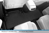 SMARTLINER Custom Fit 3 Row Floor Mat Liners for 2020-2021 Hyundai Palisade Fits Bench & Bucket Seats, Black