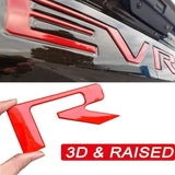 Tailgate Insert Letters Compatible for 2019-2021 Chevrolet Slverado - 3M Adhesive and 3D Raised Tailgate Letters