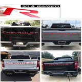 Tailgate Insert Letters Compatible for 2019-2021 Chevrolet Slverado - 3M Adhesive and 3D Raised Tailgate Letters