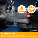 7 inch Vehicle Backup Camera and Monitor Kit,HD 1080P Rear View Camera Monitor,Back Up Camera for Car,Truck,Pickup Truck,SUV,Minivan and Sedans,IP 68 Waterproof and Nice Night Vision Reverse Camera