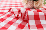 YRYIE 70 inch Round Buffalo Checkered Polyester Linen Gingham Table Cloths for Family Dinners or Gatherings,Parties,Holiday Dinner,Xmas,Kitchen Accessories,Red & White