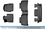 SMARTLINER SA0423/B0423/C0423 for 2020-2021 Ford Explorer Only Fits 6 Passenger Models, Black