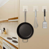 EINFAGOOD Kitchen Organizer Bundle I 10 Traceless Adhesive Hook & 2 Over the Cabinet Door Organizer Holder