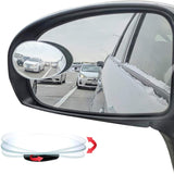 Ampper Blind Spot Mirror, 2" Round HD Glass Convex Rear View Mirror, Pack of 2