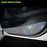 eing Bling Car Door Anti-Kick Pad Crystal Door Protective Pad Universal Anti-Kick Dirty Stickers Anti-Collision Stickers,4 Pack/Set(2 Pack for Front Door and 2 Pack for Back Seat Door),Pure White