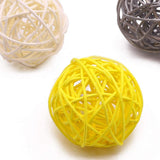 DomeStar Rattan Ball, 24PCS 2 Inch Decorative Balls Orbs Vase Bowl Fillers