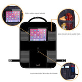 Mom's Besty Car Back Seat Organizer for Kids and Toddlers - Touch Screen Tablet Holder for Android & iOS Tablets - Multipurpose Use as Auto Seat Back Protector, Kick Mat, Car Organizer