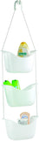 Umbra 022360-670 Bask, White Hanging Shower Caddy, Bathroom Storage and Organizer for Shampoo, Conditioner, Bath Supplies and Accessories, 11-1/4" x 5-1/4" x 36-1/2" h