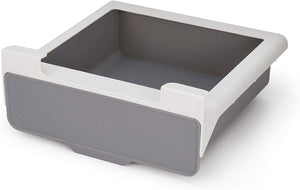 Joseph Joseph CupboardStore Under-Shelf Pull Out Drawer Storage Organizer for Cabinet, Gray