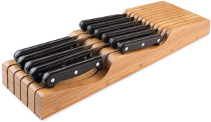 Bellemain 100% Pure Bamboo in Drawer Knife Block , Knife Organizer