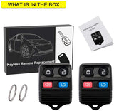 YITAMOTOR 2 New Car Key Fob Keyless Entry Remote Control 4 Button for CWTWB1U212 CWTWB1U331 CWTWB1U345 GQ43VT11T