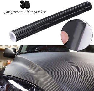 Silence Shopping 3D Carbon Fiber Vinyl Car DIY Wrap Sheet Roll Film Sticker Decal - Red Color 127X30cm 50"X11.8" (Red)