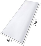 Mophorn 110 x 46 Inches Crystal Clear Table Protector Clear PVC Table Top Protector 2millimeters Thick Table Cover Rectangular Table Pads for Dining Room Table