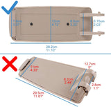 SCITOO Auto Beige Armrest Center Console Lid Skin Cover with Base Replacement fit for 2000-2008 for Audi A4 A6 S4