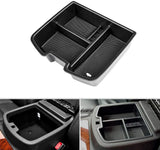 AORRO Center Console Organizer for Chevy/Chevrolet Tahoe Suburban Silverado GMC Sierra Yukon 2015-2018 ABS Tray Armrest Box Secondary Storage Full Console w/Bucket Seats ONLY (Black)