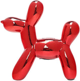 MingHaoyu Balloon Dog Sculpture Ceramic Dog Statues Home Decor Accents Dog Figurine Modern Sculpture,Bookself TV Stand Decor,Shelf Decorations for Home,Bedroom,Living Room and Office,WhiteGold