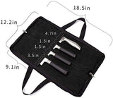 Knife Bag(4 Slots),Chef’s Knife Case,Waterproof Knife Roll with Durable Handles, Portable Knife Roll Bag Suitable For The Meat Cleaver, for Working/Camping(18 x 11 Inch)