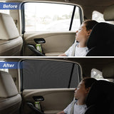 Universal Car Window Shades, Side Window Shade for Car, Breathable Mesh Baby Car Rear Window Sunshades Protects Kids from Sun Glare and UV Rays- 2 Pack