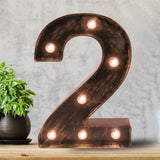 Pooqla Vintage Light Up Marquee Letters with Lights – Illuminated Industrial Style Lighted Alphabet Letter Signs - Coffee Bar Apartment Bedroom Wall Home Initials Decor A-Z