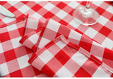 YRYIE 70 inch Round Buffalo Checkered Polyester Linen Gingham Table Cloths for Family Dinners or Gatherings,Parties,Holiday Dinner,Xmas,Kitchen Accessories,Red & White