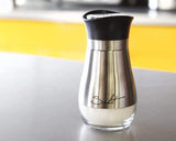 Juvale Salt and Pepper Shakers Stainless Steel and Glass Set