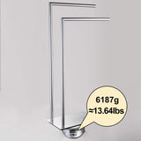 LANGPAI Freestanding Double Towel Racks Bathroom Accessories Towel Holder Stand on Floor Brass Chrome